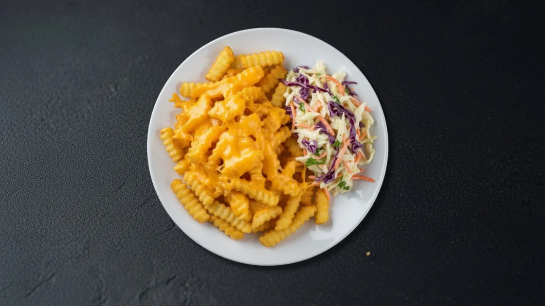 Chips Cheese and Coleslaw